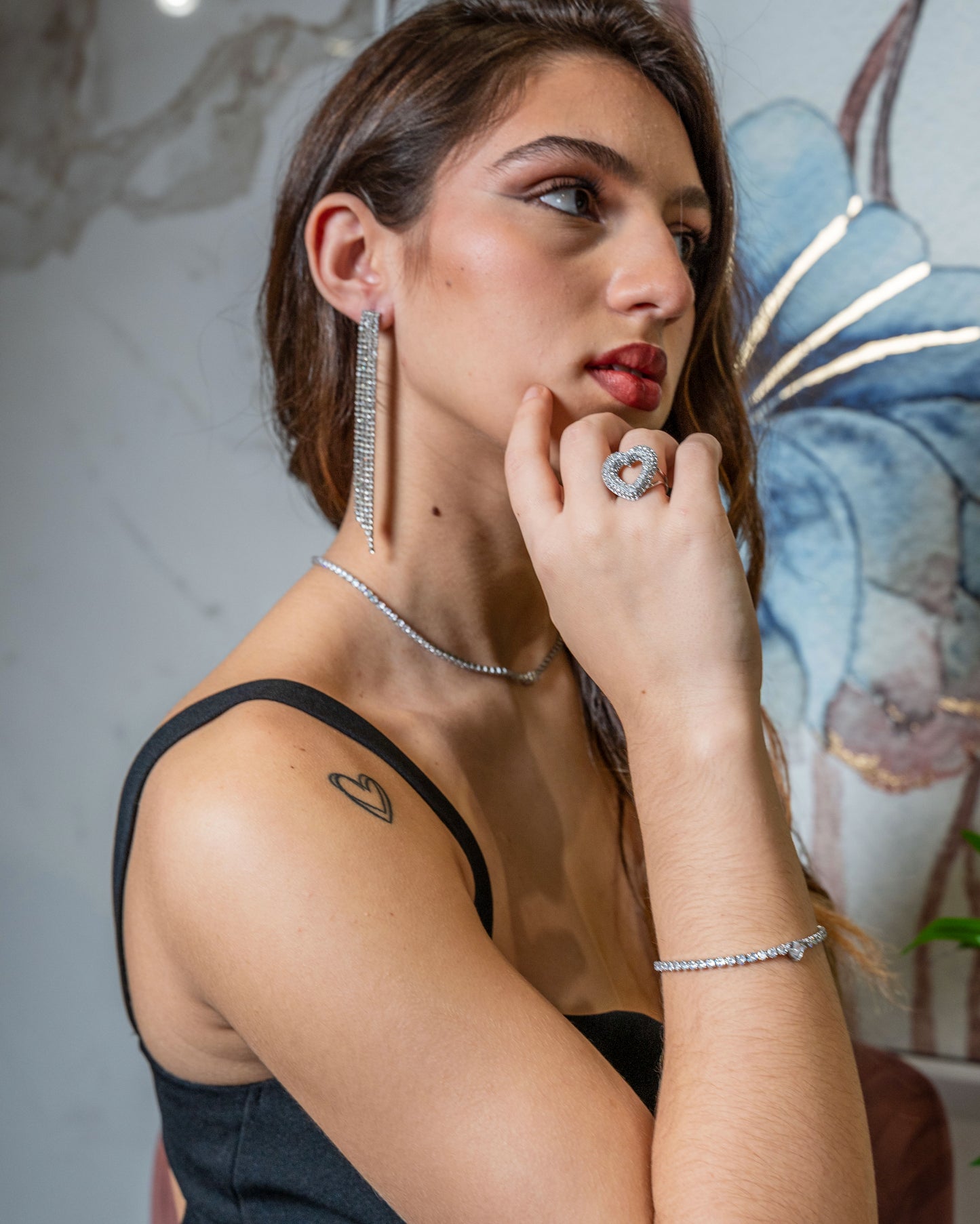 Mini Abito Bordeaux "Viola" - Scollo all'Americana con Paillettes e Schiena Scoperta